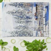 米国、ワシントン州のMethowの谷、納屋 キッチンタオル (折り畳み)