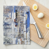 米国、ワシントン州のMethowの谷、納屋 キッチンタオル (四つ折り)