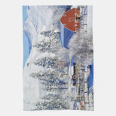 米国、ワシントン州のMethowの谷、納屋 キッチンタオル (縦)