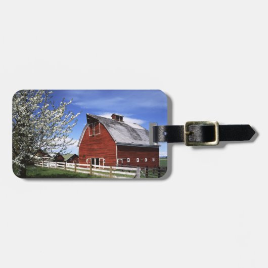 米国、ワシントン州、Ellensburgの納屋 ラゲッジタグ (正面横)