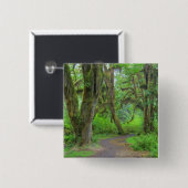 米国、ワシントン、オリンピック国立公園、ホー 缶バッジ (正面&裏面)