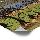 米国、ワシントン、プルマン、バーン ポスター (角)