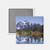 米国、ワシントン、ベーカー山&スノクアルミー マグネット (正面/裏面)