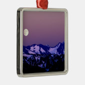 米国、ワシントン、ポートアンジェルス、オリンピック国 メタルオーナメント (右)