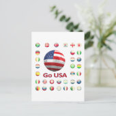 米国  ワールドカップ2010 南アフリカ ポストカード (スタンド正面)