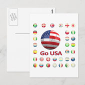 米国  ワールドカップ2010 南アフリカ ポストカード (正面/裏面)