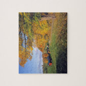 米国、ヴァーモントのJenneの農場。 秋はJenneに来ます ジグソーパズル (縦)