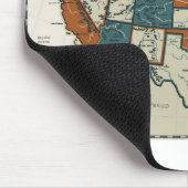 米国-ヴィンテージの地図 マウスパッド (コーナー)