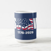 米国 ヴェス 1776-2026 コーヒーマグカップ (中央)