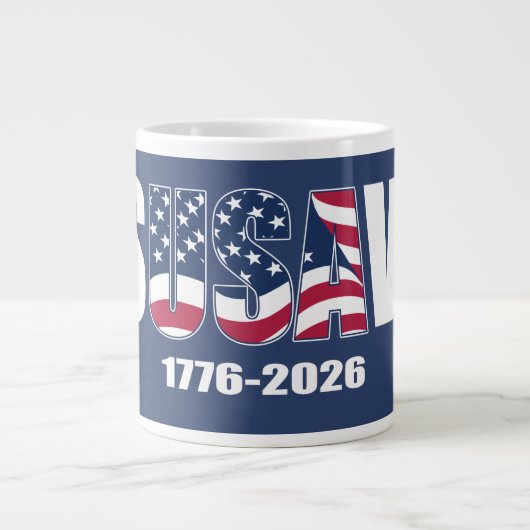 米国 ヴェス 1776-2026 ジャンボコーヒーマグカップ (正面)