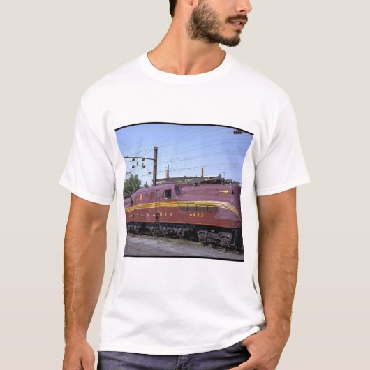 米国、世界のペンシルバニアRR GG-1_Trains Tシャツ (正面)