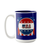 米国 – 丸の中のアメリカ国旗と星#2