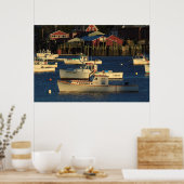 米国、北米、メイン、バーナード、魚釣り ポスター (キッチン)