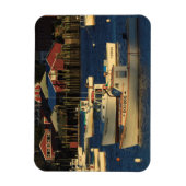 米国、北米、メイン、バーナード、魚釣り マグネット (縦)