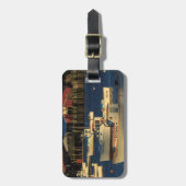 米国，北米，メイン，ベルナード，魚釣り ラゲッジタグ (正面縦)