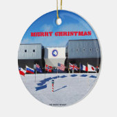 米国 – 南極南極駅オーナメント セラミックオーナメント (左)