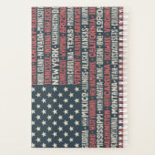 米国 |州と大文字 プランナー手帳 (裏面)