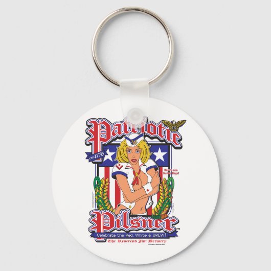 米国/愛国的なピルスナー キーホルダー (正面)