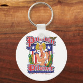 米国/愛国的なピルスナー キーホルダー (正面)