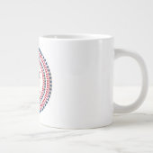 米国/愛国的な7月4日自由の土地 ジャンボコーヒーマグカップ (右)