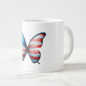 米国/愛国的な7月4日 ジャンボコーヒーマグカップ (正面右)