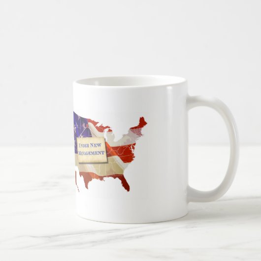 米国: 新しい管理の下 コーヒーマグカップ (右)