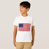 米国 – 米国国旗 Tシャツ (正面フル)