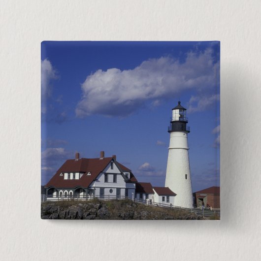 米国、米国、ポートランド近郊、ポートランドヘッド 缶バッジ (正面)