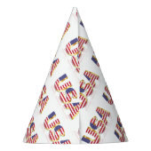 米国 – 米国 – 国旗 – 愛国  パーティーハット (裏面)