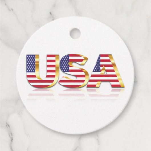 米国 – 米国 – 国旗 – 愛国  フェイバータグ (正面)