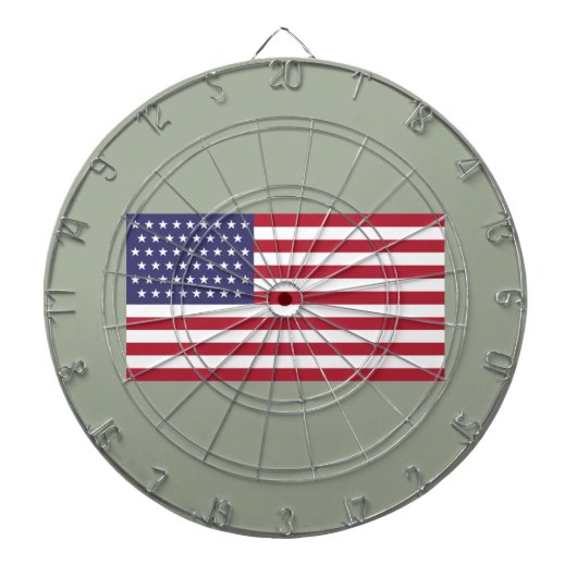 米国（米国）51つ星の国旗 ダーツボード (正面)