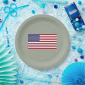 米国(米国)51つ星の国旗 ペーパープレート (パーティー)