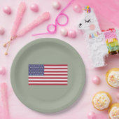 米国(米国)51つ星の国旗 ペーパープレート (パーティー)