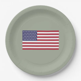 米国(米国)51つ星の国旗 ペーパープレート