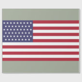 米国(米国)51つ星の国旗 ラッピングペーパー (フラット)
