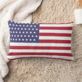 米国(米国)51つ星の国旗 ランバークッション (ブランケット)