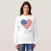 米国 – 統一された州・オブ・アメリカ スウェットシャツ (正面フル)