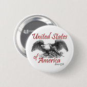 米国 缶バッジ (正面&裏面)