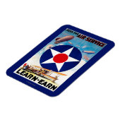 米国 – 航空業務に学参加する マグネット (左側)