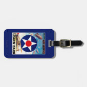 米国-航空業務を学得ます結合して下さい ラゲッジタグ (正面横)