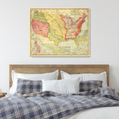 米国，1900年 キャンバスプリント (インサイチュ (寝室))