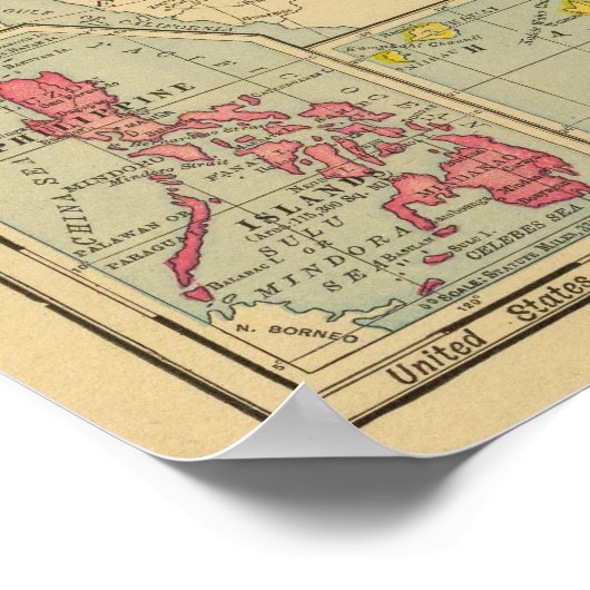 米国，1900年 ポスター (角)