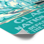 "米国： 1925/todayアラスカ – 氷河ベイ記念碑… ポスター (角)