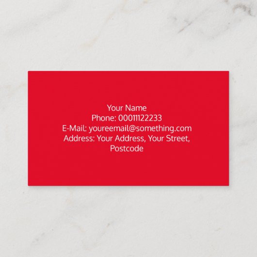 米国、8.9 cm x 5.1 cm名刺 名刺 (裏面)