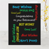 米国、JUMBOからの退職祝い カード (黄色い花)