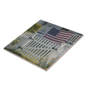 米国、Massachusettes、グロスター: 愛国心が強い塀 タイル (側面)