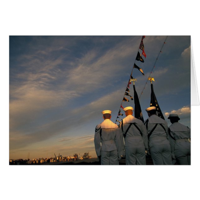 米国、Massachusettes、ボストン。 米国海軍色 (正面横)