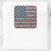 米国|States及び首都 スクエアシール (バッグ)