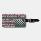 米国|States及び首都 ラゲッジタグ (正面横)