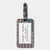 米国|States及び首都 ラゲッジタグ (裏面縦)